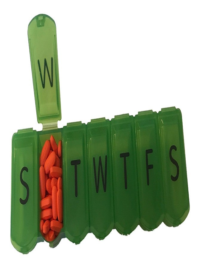 أبيكس منظم حبوب Apex Ultra Bubble-Lok لمدة 7 أيام (حجم كبير جدًا، أخضر كيلي) - Image 2